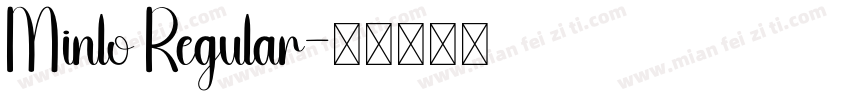 Minlo Regular字体转换